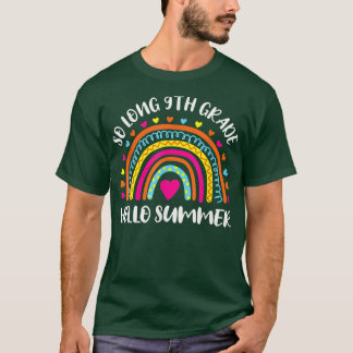 T-shirt So Long 9e année Bonjour Été enseignant élève