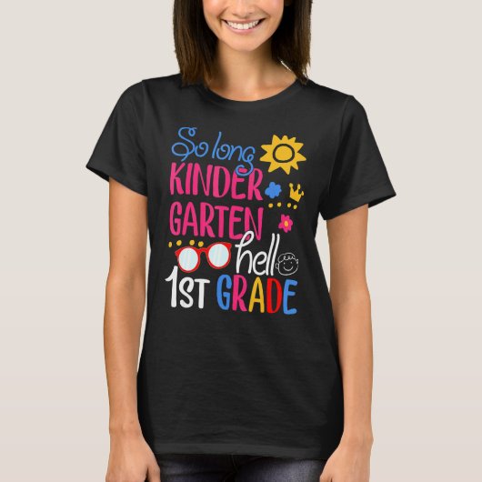 T-shirt So Long Kindergarten Hello 1ère année Summer Vacat (Devant)
