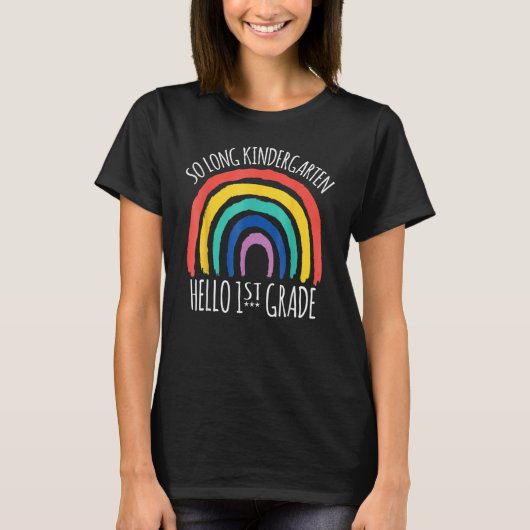T-shirt So Long Kindergarten Hello Summer Kids Student Tea (Devant)