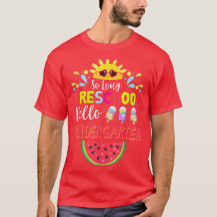 T-shirt So Long préscolaire Bonjour jardin d'enfants ensei