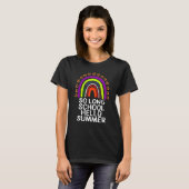 T-shirt So Long School Hello Summer Rainbow Joyeux Dernier (Devant entier)