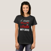 T-shirt So Loved Dog Mom Valentine Design (Devant entier)