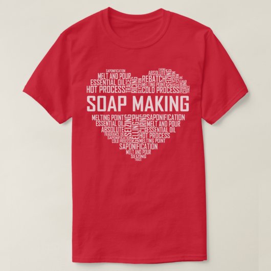 T-shirt Soap Making Heart (Design devant)