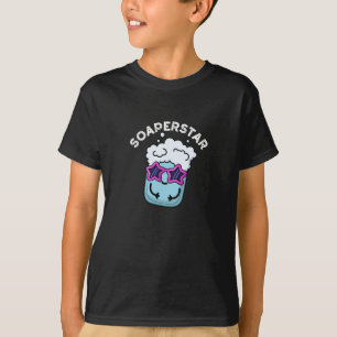 T-shirt Soaperstar Funny Soap Pun Dark BG