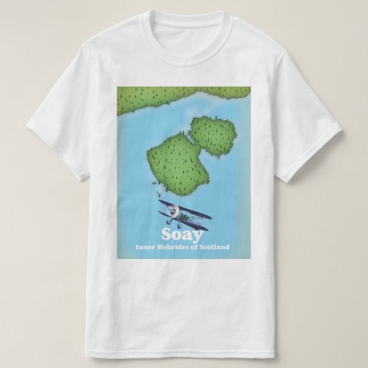 T-shirt Soay Hébrides intérieures d'Écosse carte (Design devant)