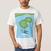 T-shirt Soay Hébrides intérieures d'Écosse carte (Devant)