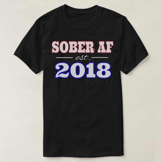 T-SHIRT SOBER AF ÉTABLI 2018 (Design devant)