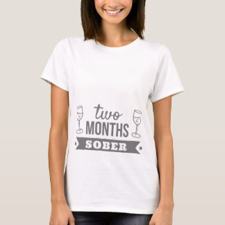 T-shirt Sober de deux mois