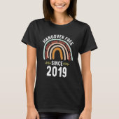 T-shirt Sober Depuis 2019 Félicitations Pour La Sobriété P (Devant)