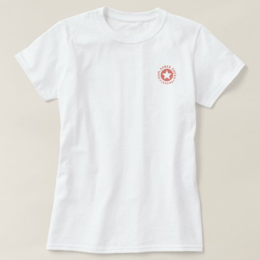 T-shirt Sober Maman, Shero, Légende, Sobriety Support (Design devant)