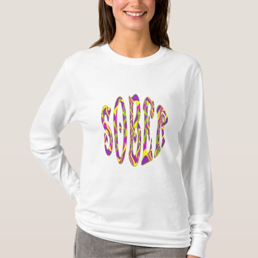 T-shirt SOBER Retro 60's Art Psychedelic (Devant)