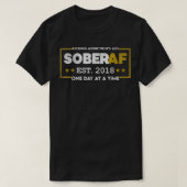T-shirt Sobre AF depuis 2018 - 4 ans de motivation pour la (Design devant)