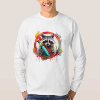 T-shirt Sobre, Raccoon, Sans alcool, non alcoolisé