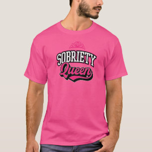 T-shirt Sobriety Queen Inspiration Sober Recovery Maman Mo