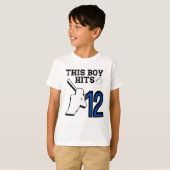 T-shirt Soccer Anniversaire - 12 ans Garçon - 12e annivers (Devant entier)