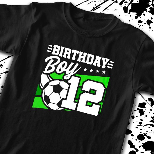 T-shirt Soccer Anniversaire - 12 ans Garçon - 12e annivers
