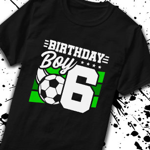 T-shirt Soccer Anniversaire - Enfant de 6 ans - 6e Anniver