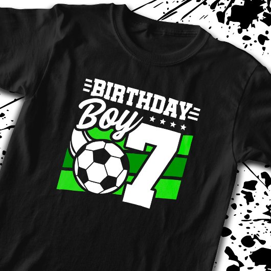 T-shirt Soccer Anniversaire - Garçon de 7 ans - 7e Anniver