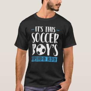 T-shirt Soccer Anniversaire Graphisme Garçons Hommes Enfan
