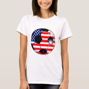 T-shirt Soccer Ball Drapeau-États-Unis Le MUSÉE Cadeaux Tr