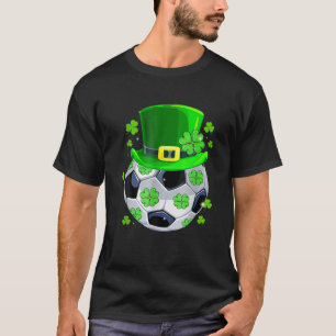 T-shirt Soccer Ball Shamrock Funny Irish St Patrick Day