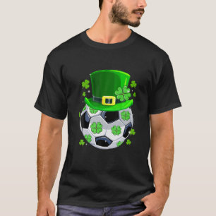 T-shirt Soccer Ball Shamrock Funny Irish St Patrick Day