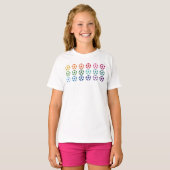 T-shirt Soccer Balls Colorful Fun Array (Devant entier)