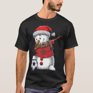 T-shirt Soccer Boy Dabbing Snowman Christmas Jersey
