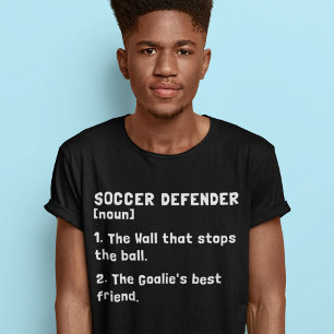 T-shirt Soccer Defender Drôle Définition Football Mot