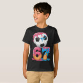 T-shirt Soccer Drip Number 67 Boys Soccer Player 67  (Devant entier)