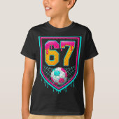 T-shirt Soccer Drip Number 67 Soccer Player (Devant)