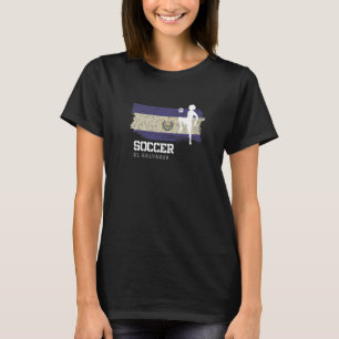 T-shirt Soccer El Salvador Drapeau Football Femmes Footbal