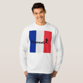 T-shirt Soccer France, personnalisable (Devant entier)