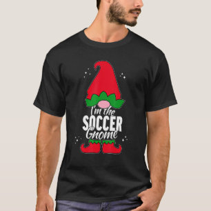 T-shirt Soccer Gnome Matching Famille Groupe Noël
