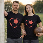 T-shirt Soccer Heart Ball; Football Heart Graphic<br><div class="desc">For players and fans who want a softer take on soccer style, this basic t-shirt keeps the message clear with a heart-shaped ball graphic. The clean design feels sporty and friendly for practice nights, weekend games, school days, and easy everyday wear. | ✔ • 𝐘𝐨𝐮 𝐜𝐚𝐧 𝐩𝐞𝐫𝐬𝐨𝐧𝐚𝐥𝐢𝐳𝐞 𝐢𝐭 𝐛𝐲 𝐜𝐥𝐢𝐜𝐤𝐢𝐧𝐠...</div>