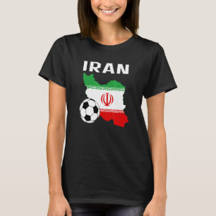 T-shirt Soccer Iran Hommes Femmes Boy Girl