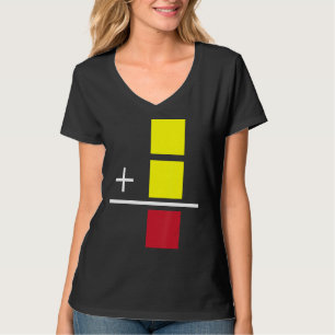 T-shirt Soccer Jaune Carte Rouge Arbitre Amoureux Du Sport