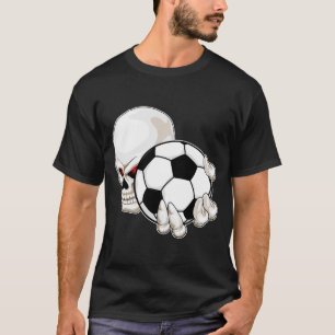 T-shirt Soccer joueur de crâne Soccer