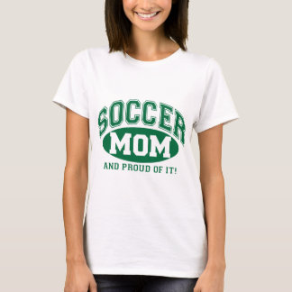 T-shirt Soccer Maman et fier de lui! -Vert