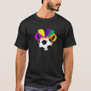 T-shirt Soccer Mardi Gras Casquette Funny Festival Party L