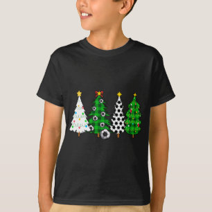 T-shirt Soccer Noël Arbres de football Joueur de football