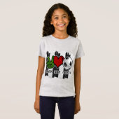 T-Shirt Soccer paix et amour (Devant entier)