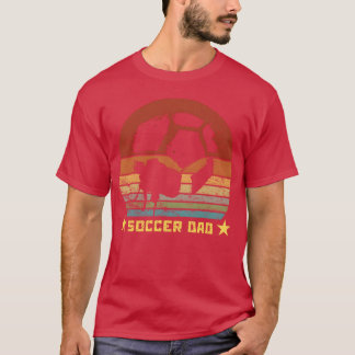 T-shirt Soccer Papa Funny Soccer Lover Papa Papa Papa Père