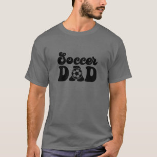 T-shirt Soccer Papa Soccer Personnalisé Papa Cadeau