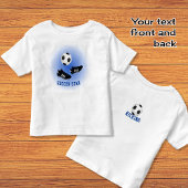 T-shirt Soccer star add name and caption double-sided