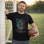 T-shirt Soccer Team Name Player Number Modern Ball<br><div class="desc">This basic T-shirt gives a team name, player name, and number a modern soccer identity with a bold vertical layout. It works beautifully for league play, team photos, practice nights, and supporter wear that feels personal without looking busy. | ✔ • 𝐘𝐨𝐮 𝐜𝐚𝐧 𝐩𝐞𝐫𝐬𝐨𝐧𝐚𝐥𝐢𝐳𝐞 𝐢𝐭 𝐛𝐲 𝐜𝐥𝐢𝐜𝐤𝐢𝐧𝐠 𝐨𝐧 𝐭𝐡𝐞 ☛​̳"​̳𝙀​̳𝘿​̳𝙄​̳𝙏​̳...</div>