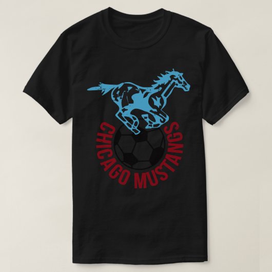 T-shirt Soccer Vintage de Chicago Mustangs 1967 (Design devant)