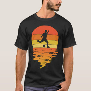 T-shirt Soccer Vintage Retro Amateur De Football Hommes Fe