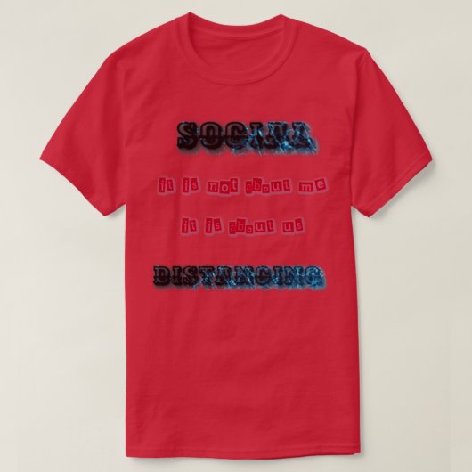 T-shirt social distancing (Design devant)