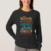 T-shirt Social Extroverted Personality Extrovert 1 (Devant)